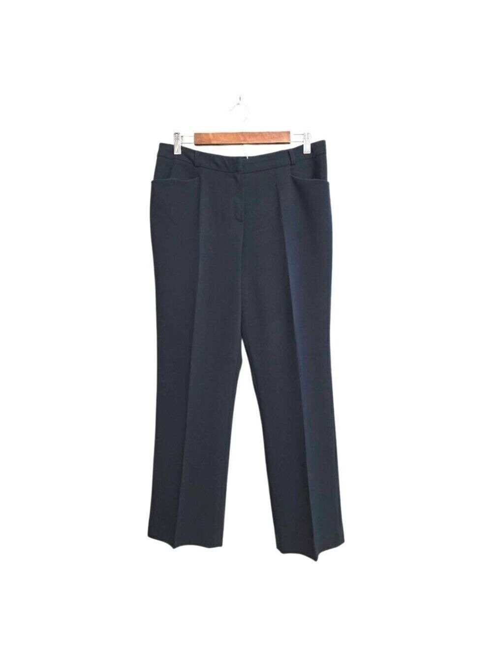 1.2.3 Paris Navy High Rise Straight Leg Ankle Dress Pants Sz 40 (Sz 8)